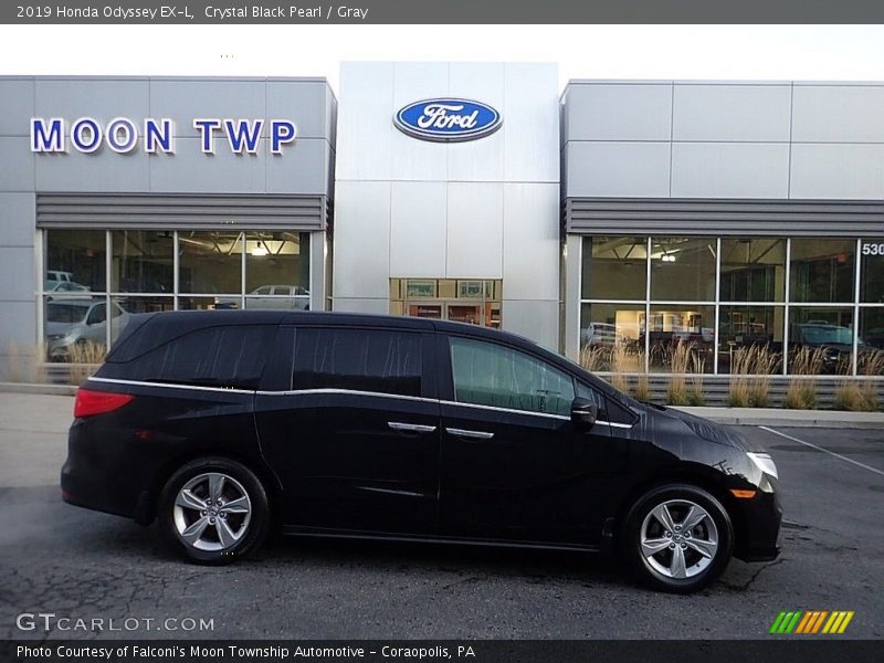 Crystal Black Pearl / Gray 2019 Honda Odyssey EX-L