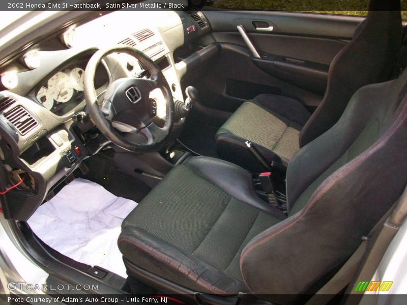Satin Silver Metallic / Black 2002 Honda Civic Si Hatchback
