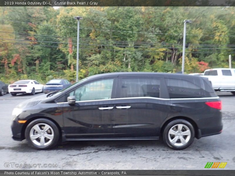 Crystal Black Pearl / Gray 2019 Honda Odyssey EX-L