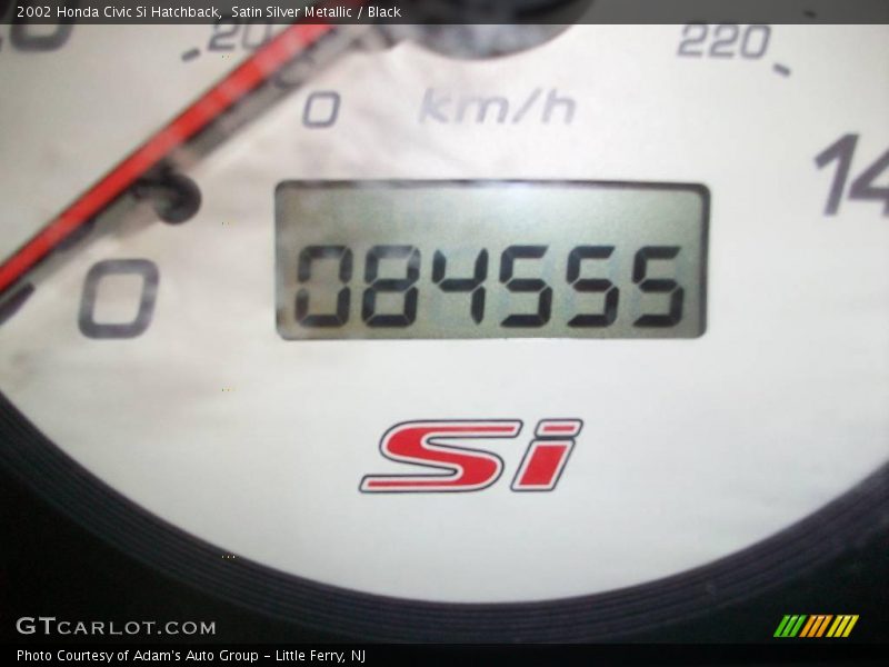 Satin Silver Metallic / Black 2002 Honda Civic Si Hatchback