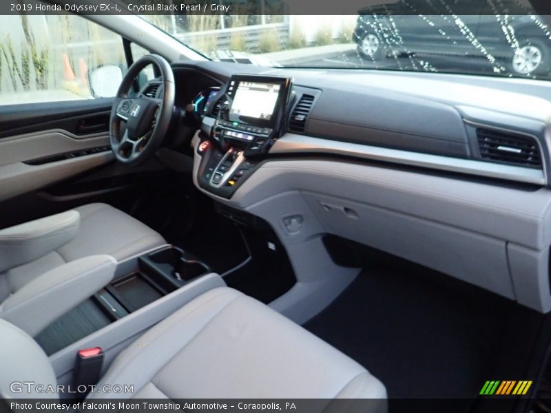Crystal Black Pearl / Gray 2019 Honda Odyssey EX-L