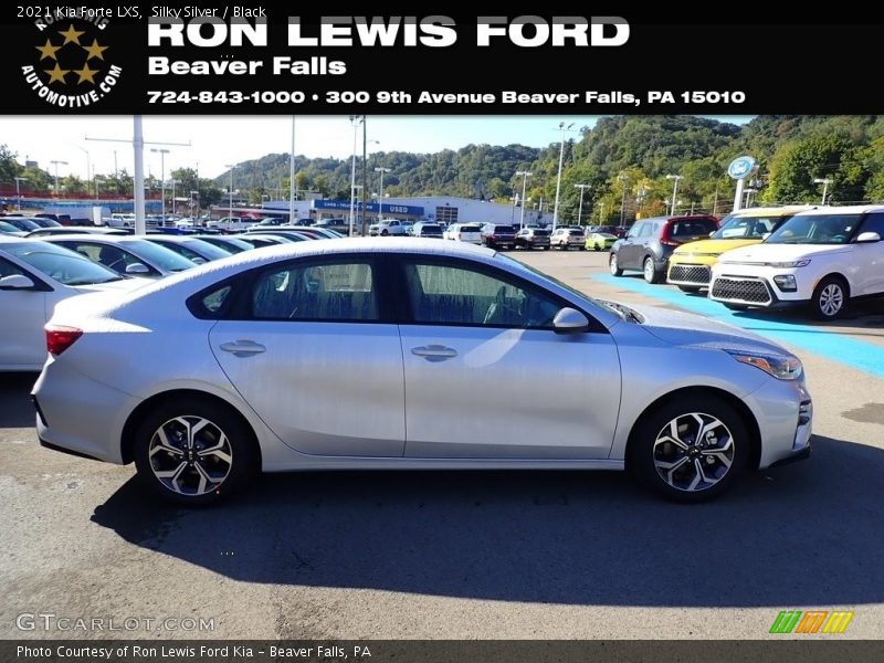 Silky Silver / Black 2021 Kia Forte LXS