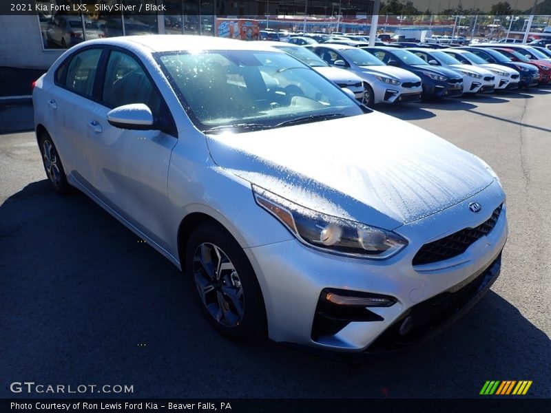 Silky Silver / Black 2021 Kia Forte LXS