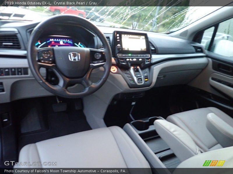 Crystal Black Pearl / Gray 2019 Honda Odyssey EX-L