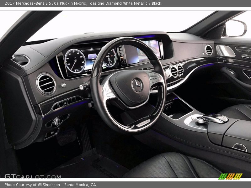 designo Diamond White Metallic / Black 2017 Mercedes-Benz S 550e Plug-In Hybrid