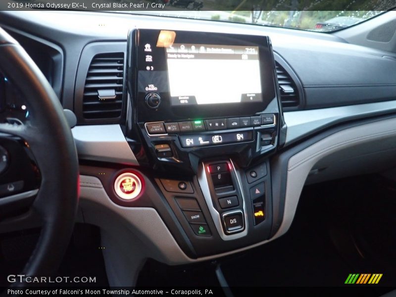 Crystal Black Pearl / Gray 2019 Honda Odyssey EX-L