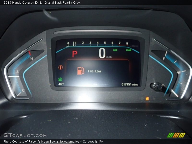 Crystal Black Pearl / Gray 2019 Honda Odyssey EX-L