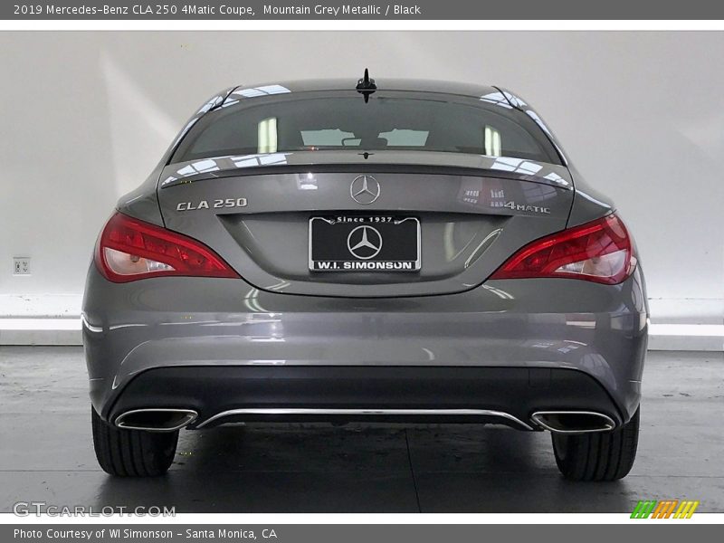 Mountain Grey Metallic / Black 2019 Mercedes-Benz CLA 250 4Matic Coupe