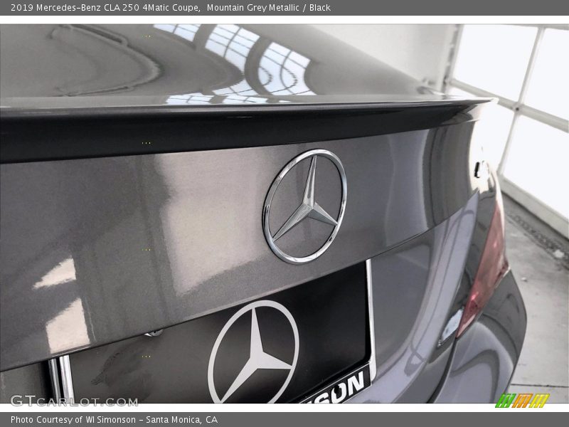 Mountain Grey Metallic / Black 2019 Mercedes-Benz CLA 250 4Matic Coupe