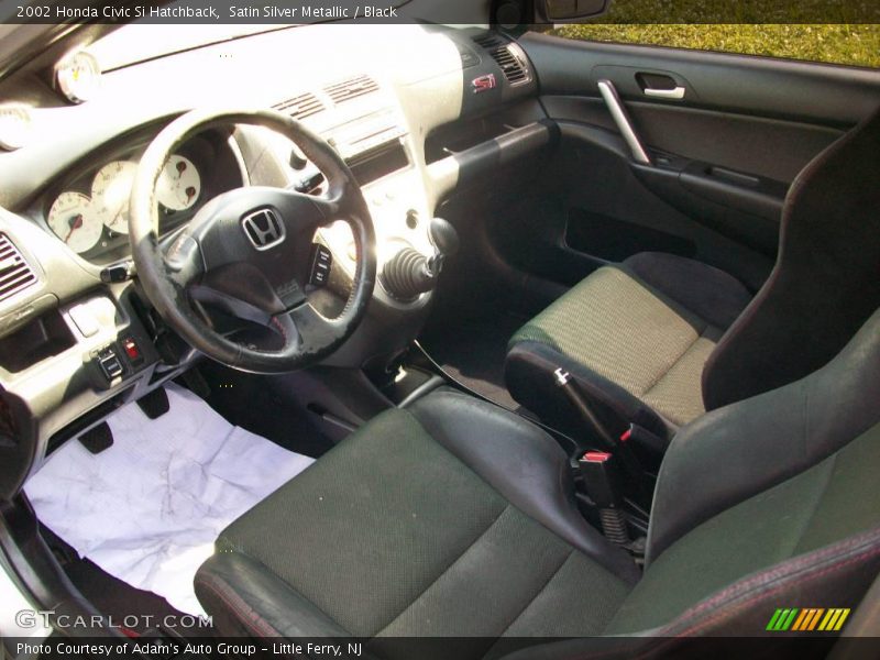 Satin Silver Metallic / Black 2002 Honda Civic Si Hatchback