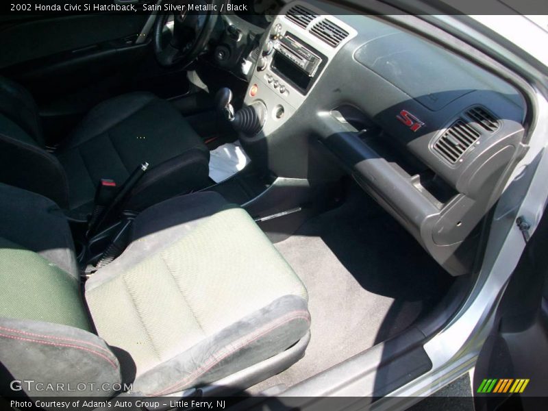 Satin Silver Metallic / Black 2002 Honda Civic Si Hatchback