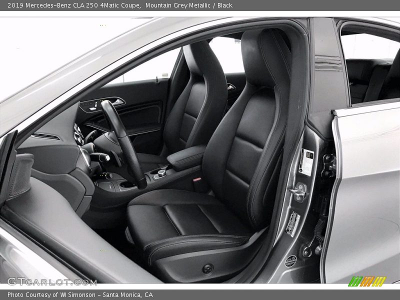 Mountain Grey Metallic / Black 2019 Mercedes-Benz CLA 250 4Matic Coupe