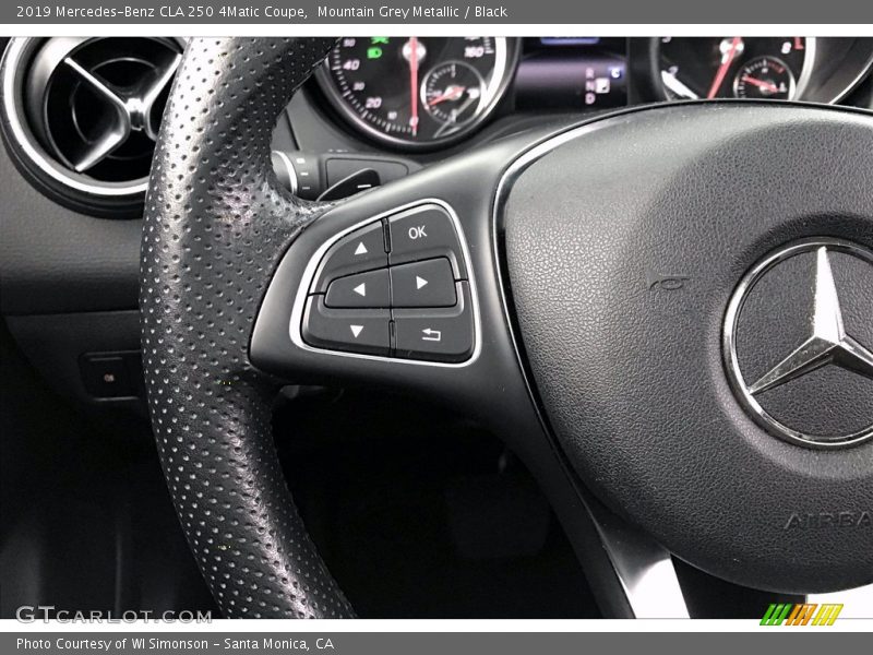 Mountain Grey Metallic / Black 2019 Mercedes-Benz CLA 250 4Matic Coupe