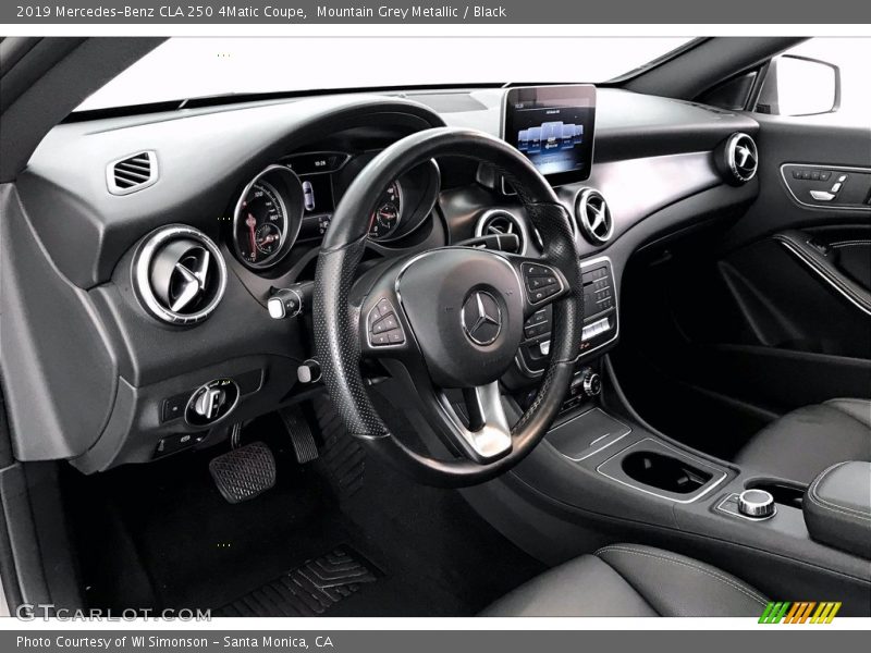 Mountain Grey Metallic / Black 2019 Mercedes-Benz CLA 250 4Matic Coupe