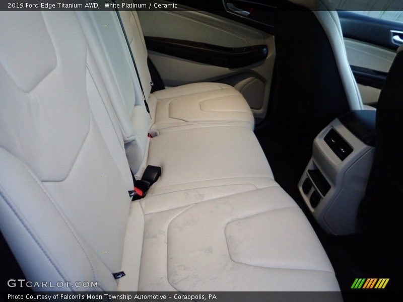 White Platinum / Ceramic 2019 Ford Edge Titanium AWD