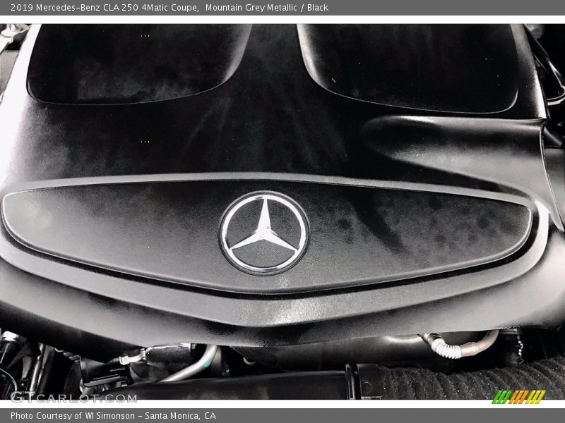 Mountain Grey Metallic / Black 2019 Mercedes-Benz CLA 250 4Matic Coupe