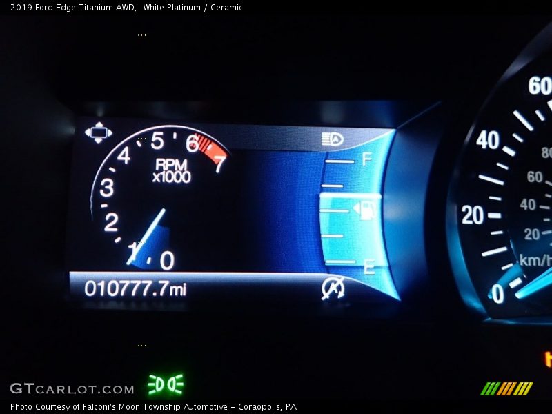 White Platinum / Ceramic 2019 Ford Edge Titanium AWD