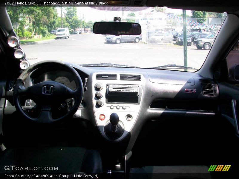Satin Silver Metallic / Black 2002 Honda Civic Si Hatchback
