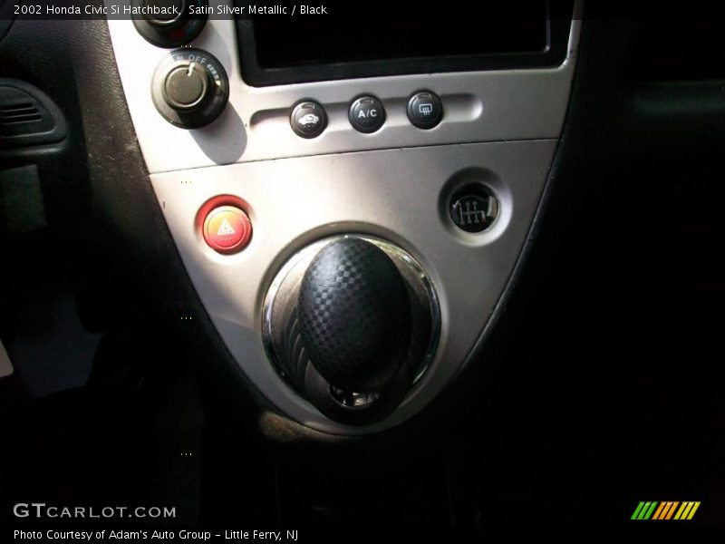 Satin Silver Metallic / Black 2002 Honda Civic Si Hatchback