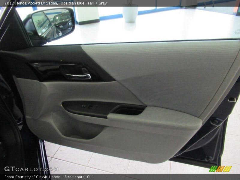 Obsidian Blue Pearl / Gray 2017 Honda Accord LX Sedan