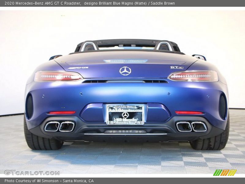 designo Brilliant Blue Magno (Matte) / Saddle Brown 2020 Mercedes-Benz AMG GT C Roadster