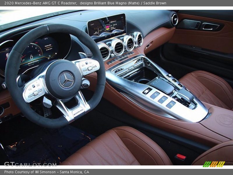  2020 AMG GT C Roadster Saddle Brown Interior