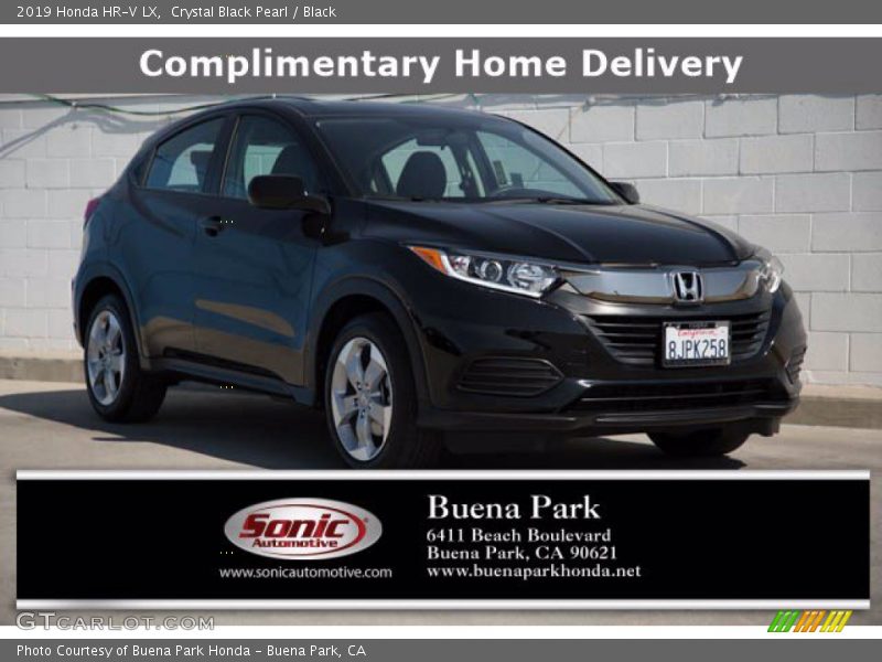 Crystal Black Pearl / Black 2019 Honda HR-V LX