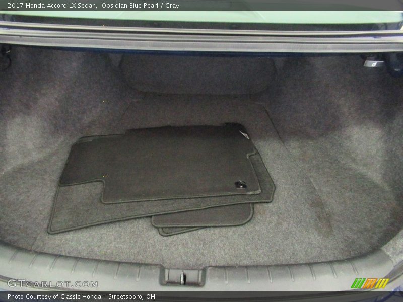 Obsidian Blue Pearl / Gray 2017 Honda Accord LX Sedan