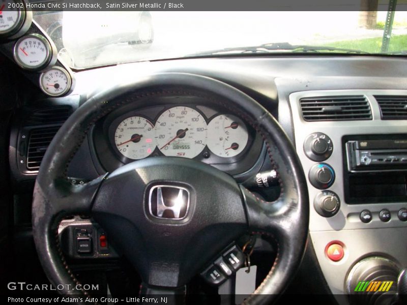 Satin Silver Metallic / Black 2002 Honda Civic Si Hatchback