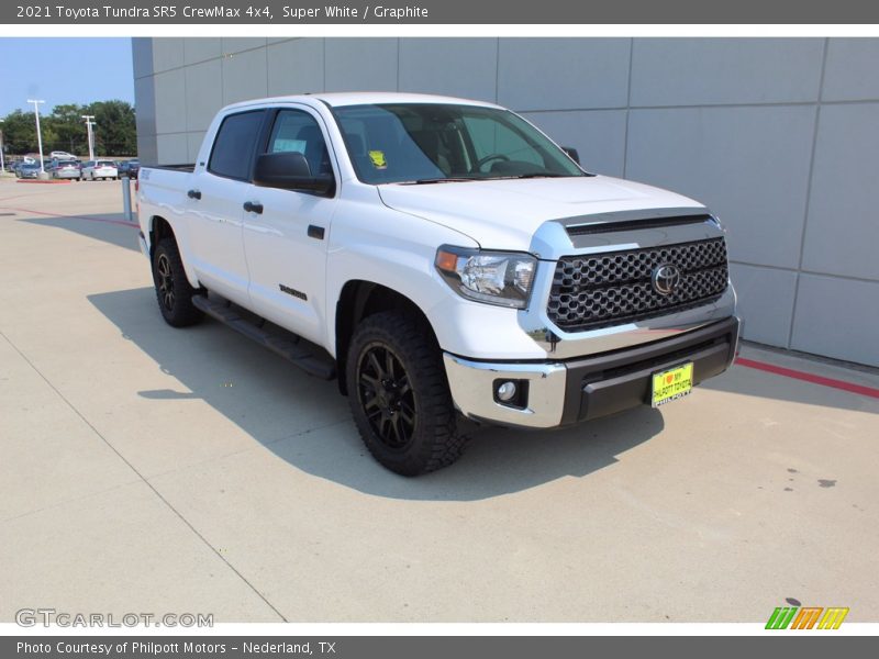 Super White / Graphite 2021 Toyota Tundra SR5 CrewMax 4x4