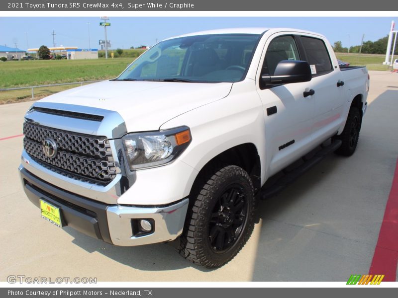 Super White / Graphite 2021 Toyota Tundra SR5 CrewMax 4x4