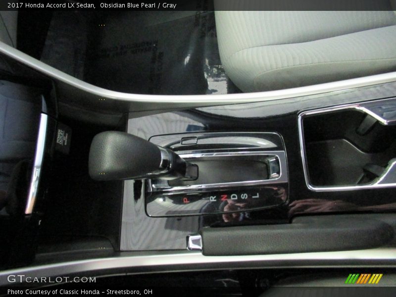 Obsidian Blue Pearl / Gray 2017 Honda Accord LX Sedan