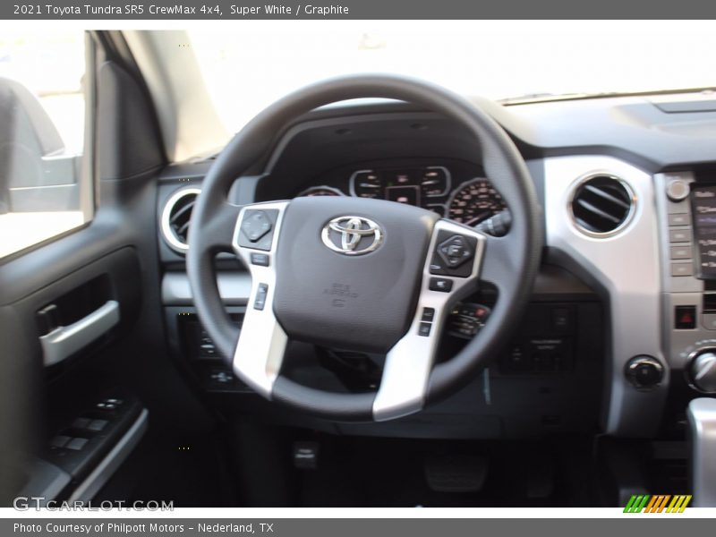 Super White / Graphite 2021 Toyota Tundra SR5 CrewMax 4x4