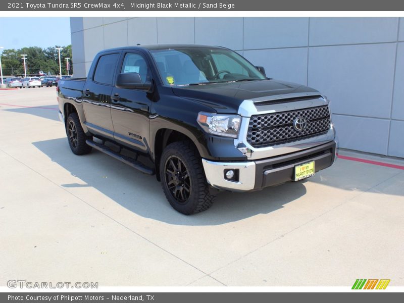 Midnight Black Metallic / Sand Beige 2021 Toyota Tundra SR5 CrewMax 4x4