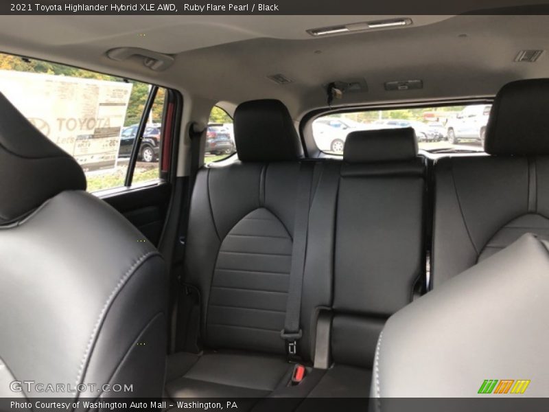 Rear Seat of 2021 Highlander Hybrid XLE AWD