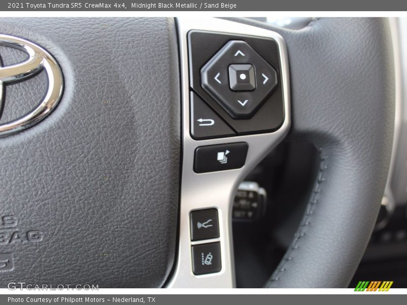 Midnight Black Metallic / Sand Beige 2021 Toyota Tundra SR5 CrewMax 4x4