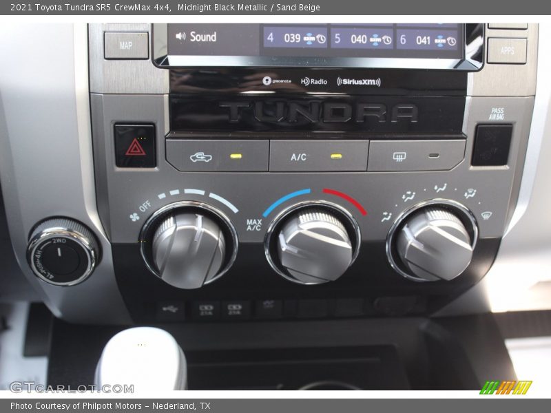 Midnight Black Metallic / Sand Beige 2021 Toyota Tundra SR5 CrewMax 4x4