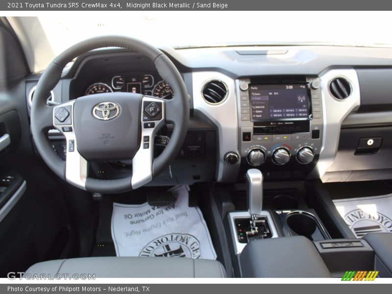 Midnight Black Metallic / Sand Beige 2021 Toyota Tundra SR5 CrewMax 4x4