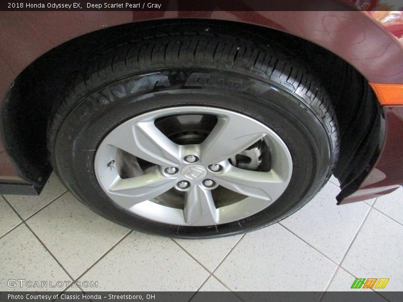 Deep Scarlet Pearl / Gray 2018 Honda Odyssey EX