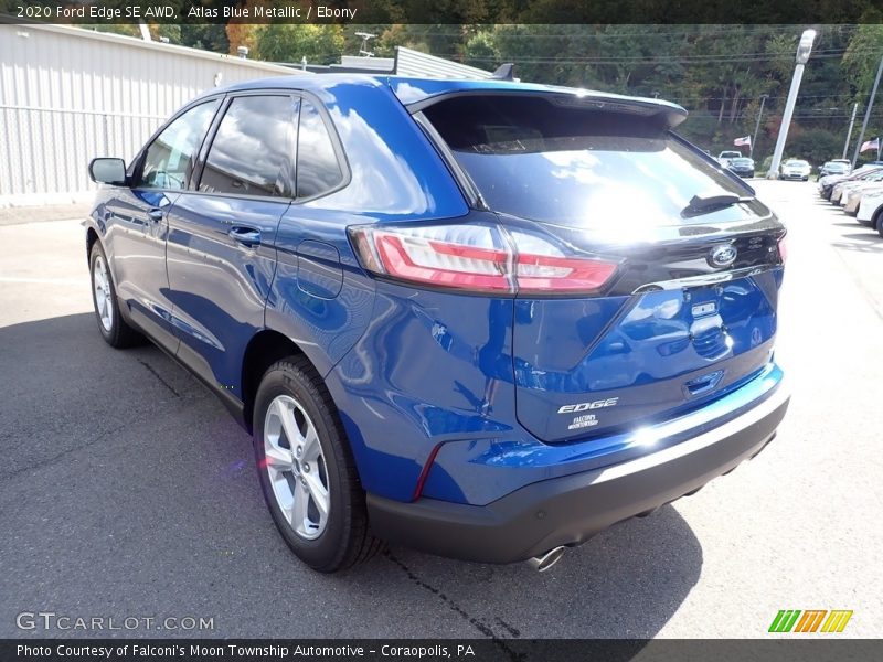 Atlas Blue Metallic / Ebony 2020 Ford Edge SE AWD