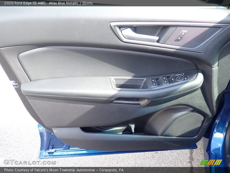 Atlas Blue Metallic / Ebony 2020 Ford Edge SE AWD