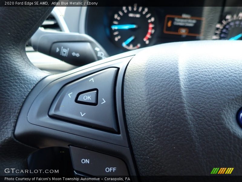 Atlas Blue Metallic / Ebony 2020 Ford Edge SE AWD