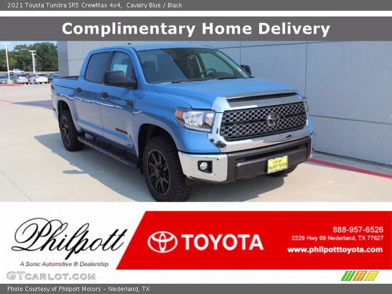 Cavalry Blue / Black 2021 Toyota Tundra SR5 CrewMax 4x4
