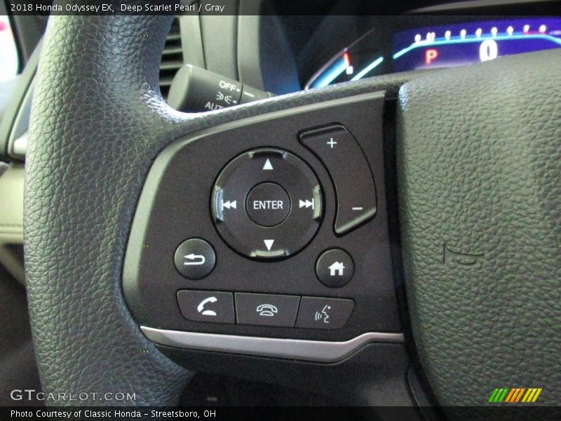 Deep Scarlet Pearl / Gray 2018 Honda Odyssey EX