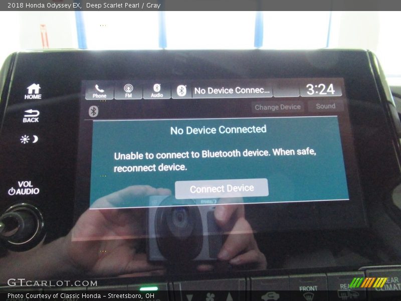 Deep Scarlet Pearl / Gray 2018 Honda Odyssey EX