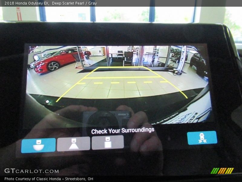 Deep Scarlet Pearl / Gray 2018 Honda Odyssey EX