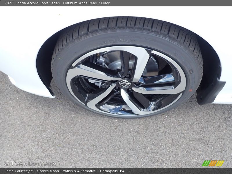 Platinum White Pearl / Black 2020 Honda Accord Sport Sedan