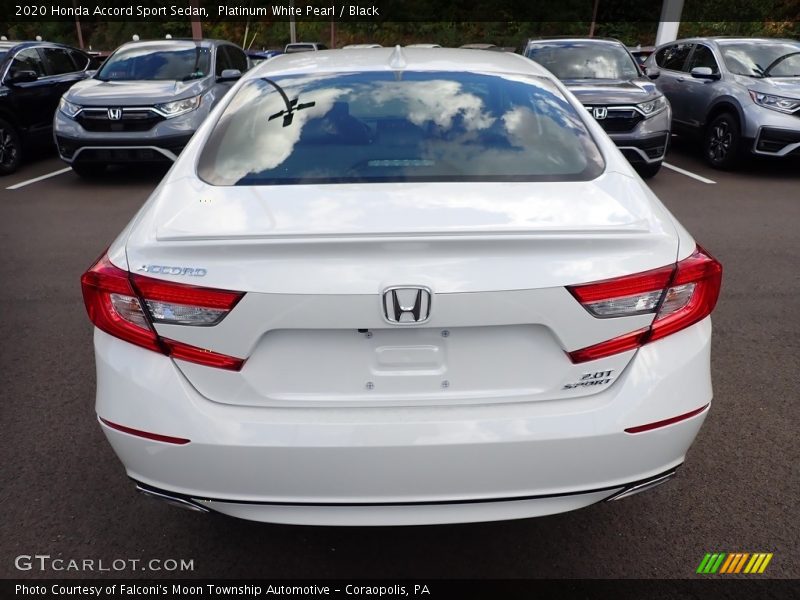 Platinum White Pearl / Black 2020 Honda Accord Sport Sedan