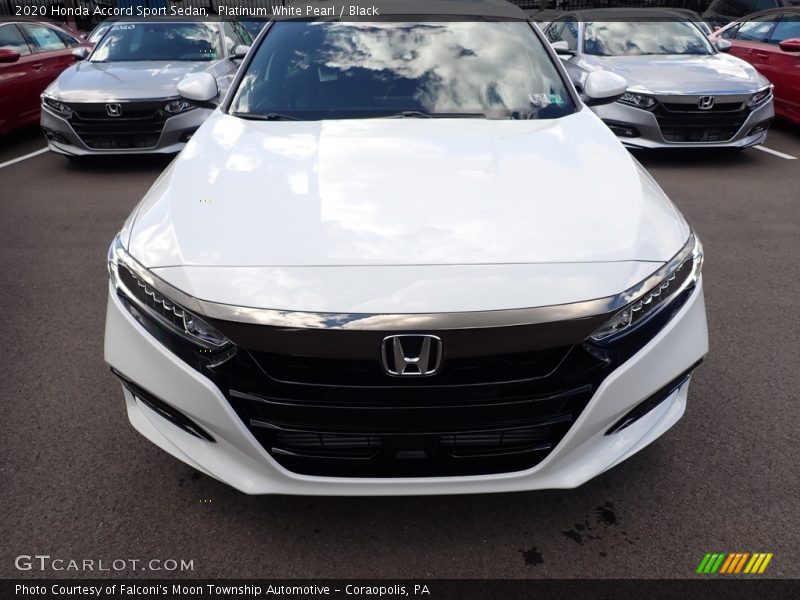 Platinum White Pearl / Black 2020 Honda Accord Sport Sedan