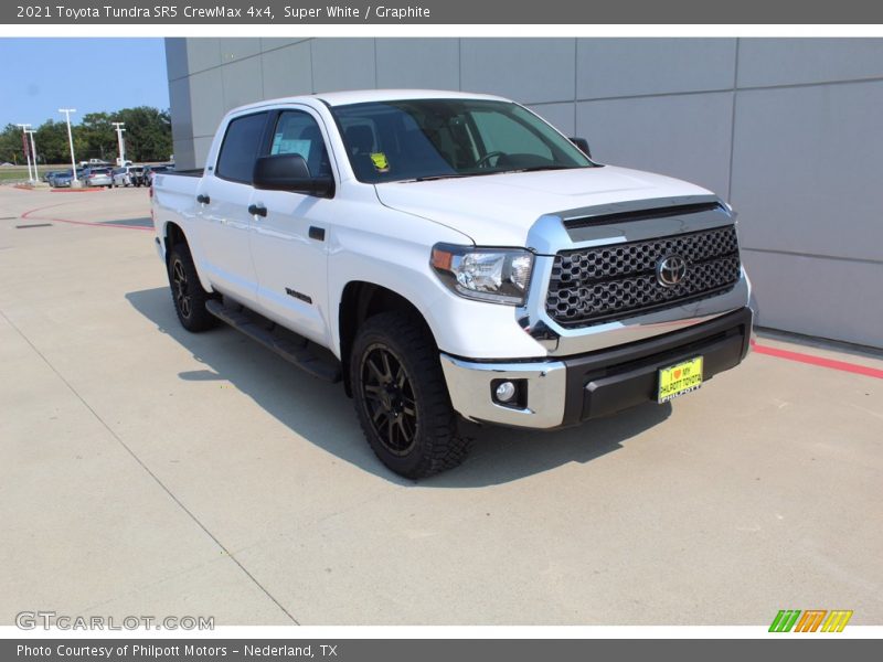 Super White / Graphite 2021 Toyota Tundra SR5 CrewMax 4x4